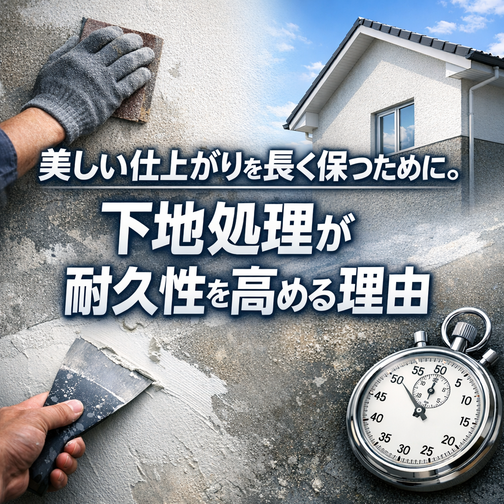 美しい仕上がりを長く保つために。下地処理が耐久性を高める理由