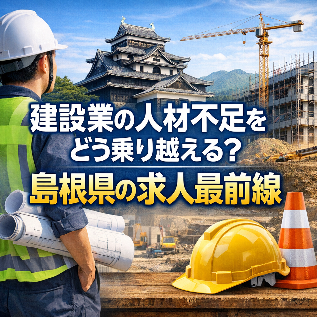 建設業の人材不足をどう乗り越える?島根県の求人最前線